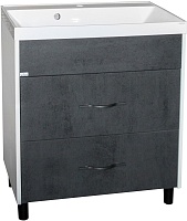 Mixline Тумба под раковину Сура 70 белая/графит